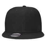 Falari Adjustable Snapback Hat in Black