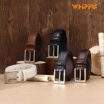 Men's Casual Black Leather Belt - Stylish & Versatile