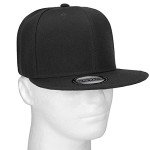 Falari Adjustable Snapback Hat in Black