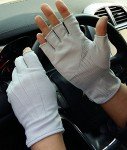 Men's Lightweight Grey Summer Driving Gloves
