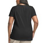 Plus-Size Cotton Crewneck T-Shirt for Women