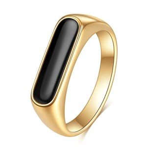 Gold Plated Stainless Steel Stackable Fidget Ring