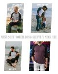 Men's Casual V-Neck Baseball T-Shirt - Oatmeal