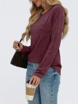 Trendy Long Sleeve Women’s Casual Crewneck Top