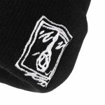 Sad Face Embroidered Beanie Hat for All