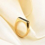 Gold Plated Stainless Steel Stackable Fidget Ring