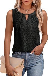Trendy Black Sleeveless Tank Top for Women