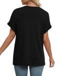 Trendy V Neck Summer Tops for Women Under $10