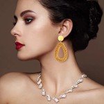6 Pairs Lightweight Rattan Hoop Earrings for Summer