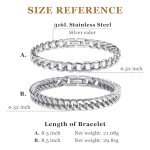 Stylish 18K Gold Stainless Steel Chain Bracelet