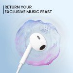 iPhone-Compatible Wired Headphones with Mic & Volume