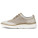 Men's Lightweight Casual Dress Sneakers - Khaki/White