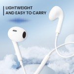 iPhone-Compatible Wired Headphones with Mic & Volume