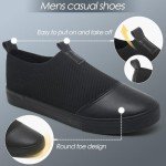Comfortable Slip-On Loafers for Men - Black & White
