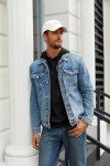 Casual Black Hooded Pullover for Men