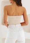 Trendy Women's Twist Knot Tube Top - Apricot