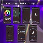 Dimmable 100ft Smart LED Strip Lights