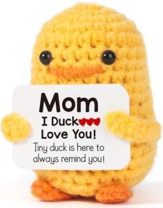 Funny Crochet Duck Gift for Mom - Under $10