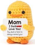 Funny Crochet Duck Gift for Mom - Under $10