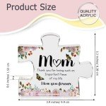 Cute Engraved Acrylic Puzzle Piece Gift for Mom