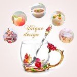 Cute Glass Coffee Mug for Mom and Girlfriend