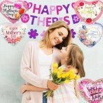 20pcs Heart Balloons for Mother's Day Celebrations
