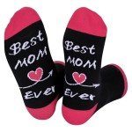 Funny “Best Mom Ever” Socks for Birthday Gift