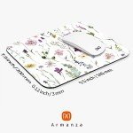 Floral Personalized Square Mouse Pad under $10