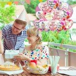 20pcs Heart Balloons for Mother's Day Celebrations