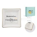 Ceramic Jewelry Tray - "I Love You Mom