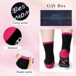 Funny “Best Mom Ever” Socks for Birthday Gift