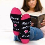 Funny “Best Mom Ever” Socks for Birthday Gift
