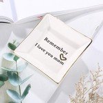 Ceramic Jewelry Tray - "I Love You Mom