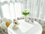20pcs White Artificial Tulip Flowers for Decor