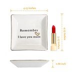 Ceramic Jewelry Tray - "I Love You Mom