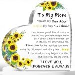 Heart-Shaped Plaque Gift for Mom from Kids