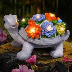 Cute Turtle Solar Garden Decor for Moms