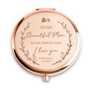 Personalized Engraved Compact Mirror for Mom