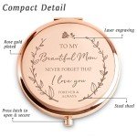 Personalized Engraved Compact Mirror for Mom