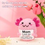 Cute Handmade Crochet Axolotl Gift for Mom