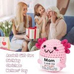 Cute Handmade Crochet Axolotl Gift for Mom
