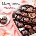 Red Foil Heart Chocolate Gift Box, 10 Ounce