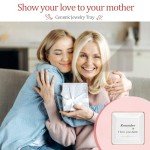 Personalized Ceramic Jewelry Tray for Mom