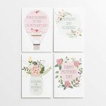 Floral Mother’s Day Cards Assortment – 24 Pack