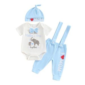 Cute Baby Boy's First Mother's Day Outfit Set