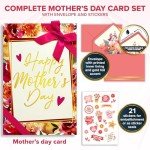 Gold Foil Happy Mother's Day Card Set