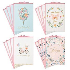 Colorful Floral Mother's Day Card Set (16 Cards)