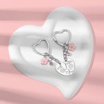 Matching Mother-Daughter Heart Keychain Set