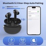 Bluetooth 5.3 Wireless Earbuds with Charging Case