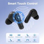 Bluetooth 5.3 Wireless Earbuds with Charging Case